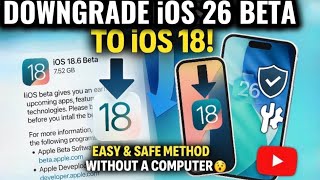 How To Downgrade ios 26 Beta to iOS 18 Without Computer #online 