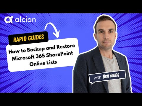 How to Backup and Restore Microsoft 365 SharePoint Online Lists