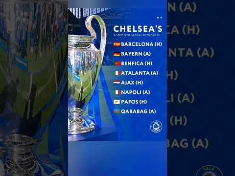 Chelsea's Champions League 2025-2026 Rivals Revealed! 🔥 #Chelsea #UCL #2025
