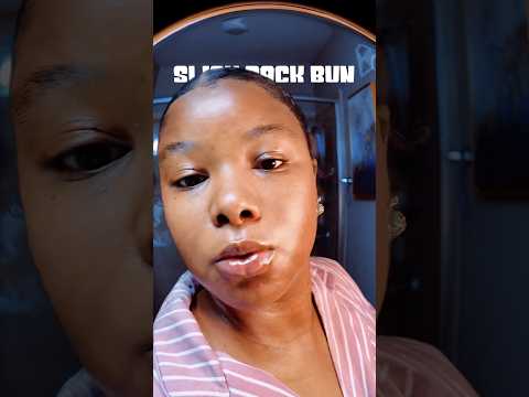 Slick Back Bun #slickback #naturalhair #shorthair #4chair #4bhair #type4 #naturalhairstyles #shorts