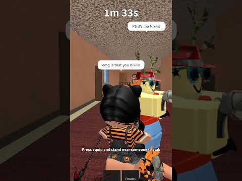 OMG I just killed the MM2 Creator Nikilis! FRFR!! #mm2 #mm2game #mm2roblox