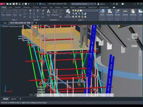 cantilever scaffold 3d drawing-05