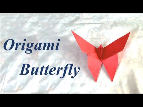 How to make an Easy Origami Butterfly| Paper Butterfly| Origami Butterfly Tutorial|