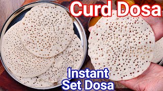 Instant Soft Curd Dosa in Just 10 Mins | Spongy & Tasty Yogurt Dosa for Morning Breakfast