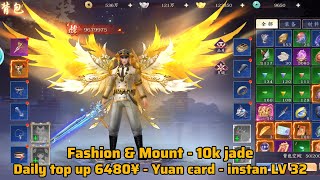 Sword Dance MMO Private Server - Daily top up 6480¥ - Yuan card - instan LV 32