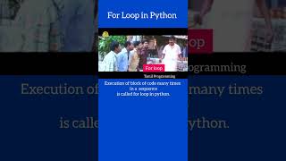 For loop in Python 🤔