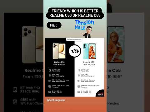 Realme C53 Vs Realme C55 | which is better | Techno Goyani