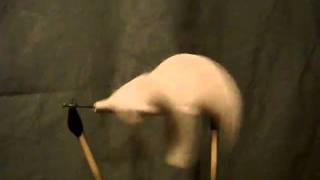 Horizontal Axis Logarithmic spiral fluid turbine Prototype 1st test