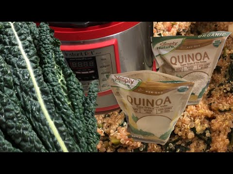 High Protein Vegan Instant Pot Recipe - Quinoa & Kale