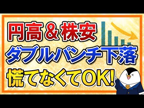 【よくある質問】円高＆株安でダブルパンチ下落中…でも慌てなくていい理由を分かりやすく解説！