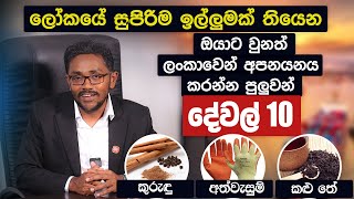 ලොකයේ හොඳම ඉල්ලුම්ක් තියෙන දේවල් 10 | The best 10 export products from Sri Lanka