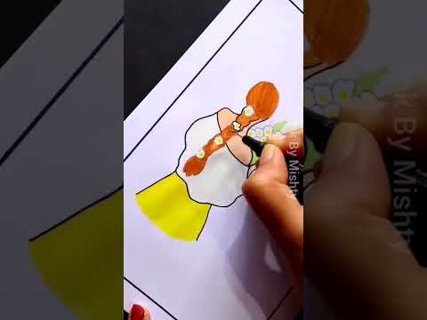 Girl mandala art | mandala art | mandala drawing | shorts | youtube shorts