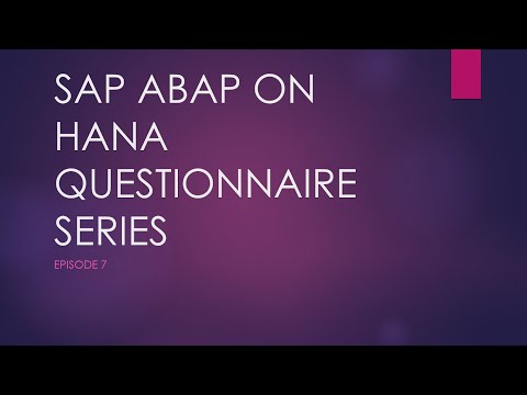 EP7: SAP ABAP QUESTIONNAIRE  - ADOBE FORM CONCEPTS!
