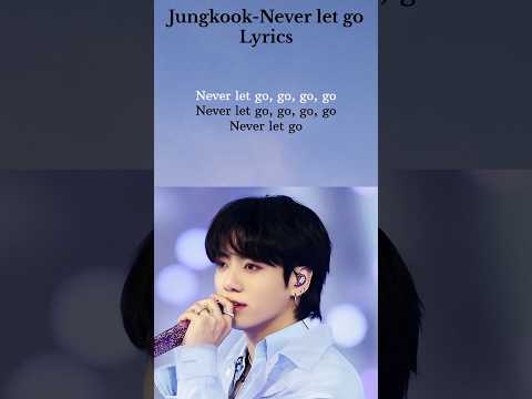 Jungkook Never let go Song Lyrics #jungkook #bts #btsarmy #neverletgo #shorts