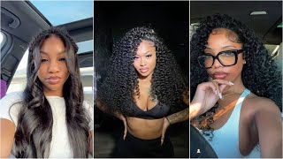 Quick Weave Hairstyles 2025 | Glue In Hair Bundle Compilation & Tutorial