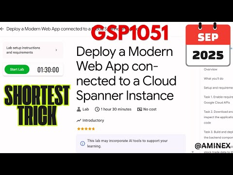 [NEW 2025] Deploy a Modern Web App with Cloud Spanner | #GSP1051 | #qwiklabs | #arcade 🌐💾
