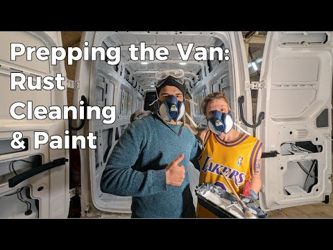 Prepping the Van: Rust removal, cleaning & paint