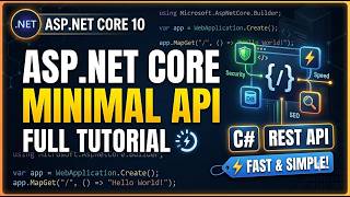 ✅ ASP.NET Core Minimal API Tutorial 2026 | Build a Clean REST API with .NET 10 (Step by Step)
