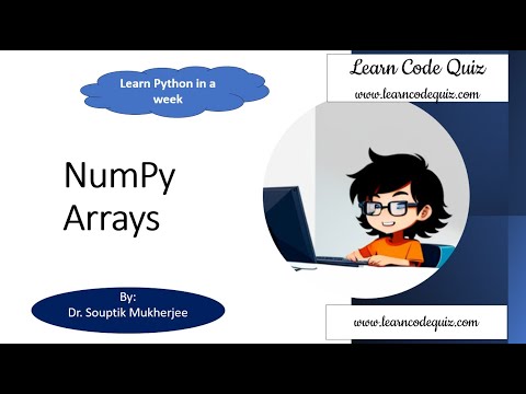 Learn Code Quiz Datascience | NumPy Arrays | Learn Python in a Week