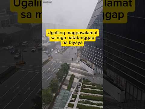 Ugaliing magpasalamat sa mga natatanggap na biyaya. #lessonslearnedinlife #lessonslearned