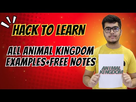Easily learn all ANIMAL KINGDOM examples for NEET 2026🔥