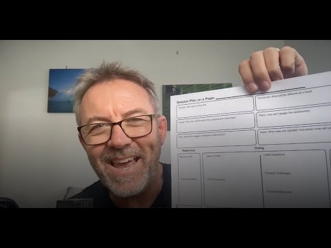 Session Plan on a Page Intro