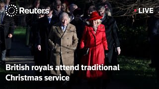 LIVE: British royals attend traditional Christmas service