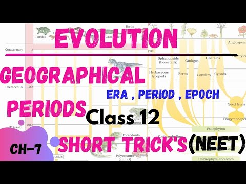 Geographical periods | ERA, PERIOD AND EPOCH | EVOLUTION | NEET SHORT TRICK'S | NEETTRICK | TRICKBIO