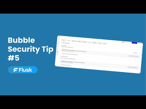 Bubble Security Tip #5 - The Worst Security Issue in Bubble