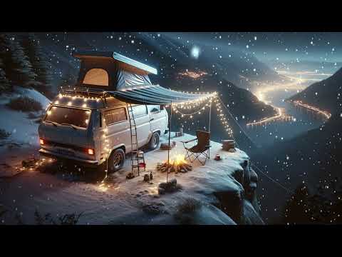 Tranquil Winter Wilderness in 4K: Gentle Snowfall & Nature Sounds 🐺