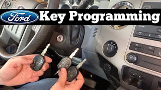 How To Program A 2011 - 2016 Ford F250 - F550 Remote Key - Super Duty Key Fob Programming F350 F450