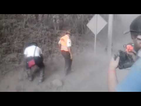 After valcano eruption searching dead body