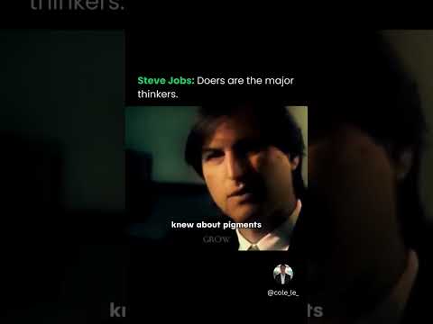 Steve Jobs said it best:   “The doers are the major thinkers.”