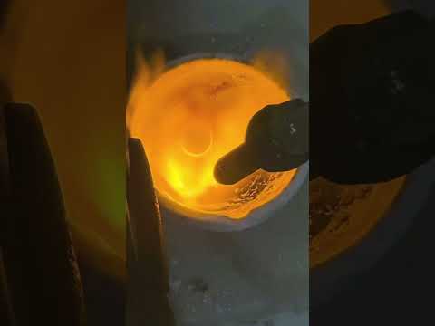 Melting Gold Into Pure Gold Bar 👍 Real Gold Refining & Casting Process #jewelry #luxury #gold