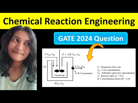 Chemical Reaction Engineering | Question Paper Solution | GATE 2024 | Chemostat Problem