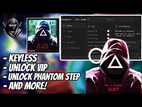 🚀 Ink Game Script Showcase (Voidware) | Unlock Phantom Step, VIP, Lightning God & More OP Features