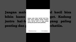 Hal-hal kecil juga bisa bikin hati penuh bahagia. #SoftLife #Hipnoterapi #SobatHipnoterapi