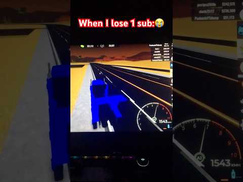 When I lose 1 sub:😭#roblox #vehiclelegends #boosttrack #fly #pov