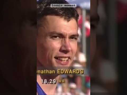 Iconic moment -🏃 Jonathan Edwards’ Untouchable 18.29m Leap – The Day Gravity Lost To A  Legend 🌍✨