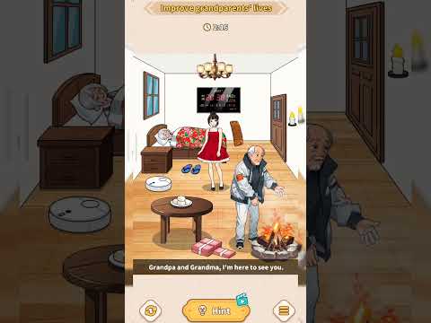 Brain Puzzle Tricky Quest Level 1 Old House - Improve grandparents lives | Walkthrough #dalimsharma