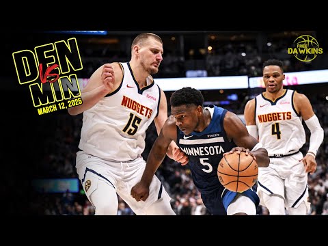 Denver Nuggets vs Minnesota Timberwolves Full Game Highlights | March 12, 2025 | FreeDawkins