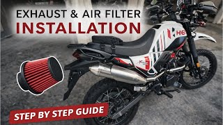 How to install BMC Air filter and Motowing Exhaust on Xpulse 2004v Pro 2025 Model