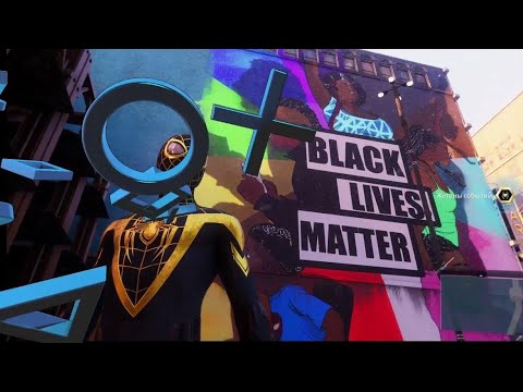 Black Lives Matter в игре Spider-Man Miles Morales.