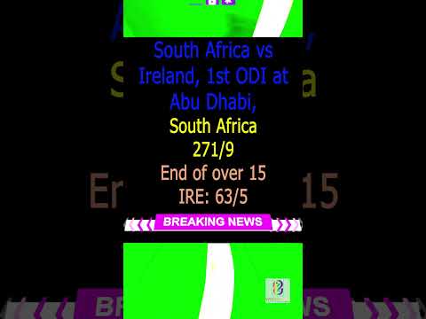 South Africa vs Ireland, 1st ODI at Abu Dhabi, IRE vs SA, Oct 2, 2024, SA vs  IRE #cricket #trending