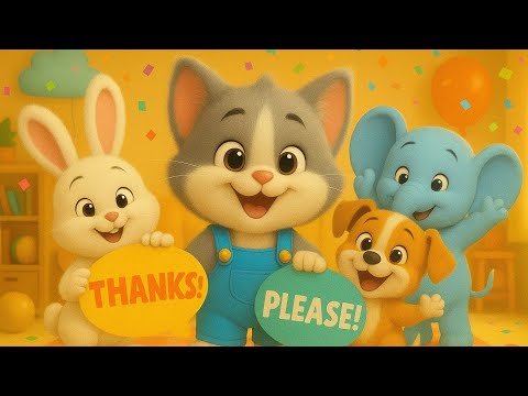 MAGIC WORDS with Brushy! ✨ Say Please & Thank You (Educational Kids Song)