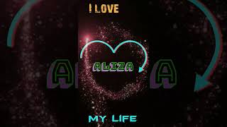 #Aliza name letter status❤️llName art video😍llnew WhatsApp status💘ll 2023 #ncreations