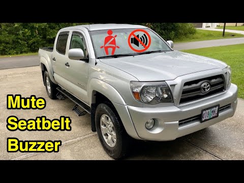 Turn Off seatbelt buzzer beeper alarm on Toyota Tundra, Tacoma, 4Runner.