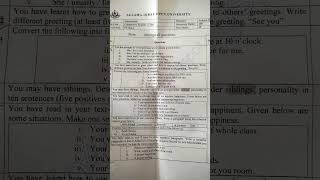 AIOU Intermediate Compulsory English‑I, Course Code 386, Autumn 2020 #aiou #exam #aiouassignment