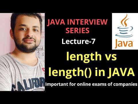 length vs length() in JAVA in English || Java Interview Series