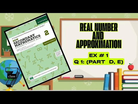 🔥 Class 7 Math Ex 1a Q1 (D, E) | Real Numbers Explained | Thrilling, Shocking, Surprising Tricks!